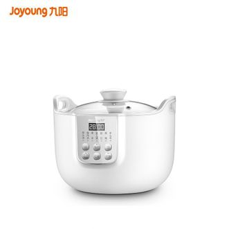 九阳/Joyoung  D-18G1 家用电炖锅白瓷燕窝煲汤果茶隔水炖盅轻养全自动简约设计陶瓷家用 白色