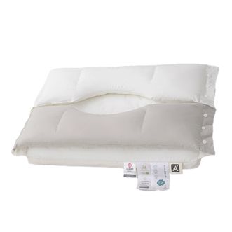 洁丽雅/Grace  全棉双向护颈枕  亲肤透气不易起球枕头枕芯  48*74cm单只