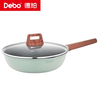 Debo  阿斯顿炒锅不粘锅煎炒锅不粘锅平底锅牛排锅燃气电磁炉通用28cmDEP-DS315