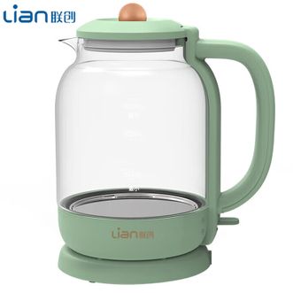 联创/Lian  电热水壶  1.5L家用电水壶 高硼硅玻璃蒸煮可视化电热水壶  DF-EP1520M