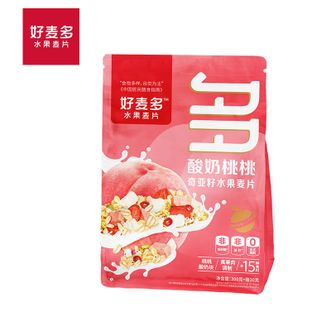 好麦多（HONLIFE）  酸奶桃桃奇亚籽水果麦片330g 早餐营养 即食饱腹