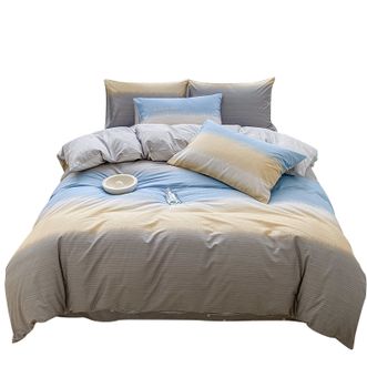 北极绒（Bejirog）  AB版全棉床品四件套床单被罩枕套200*230cm 绅士格调 JLJ-BJRJ206