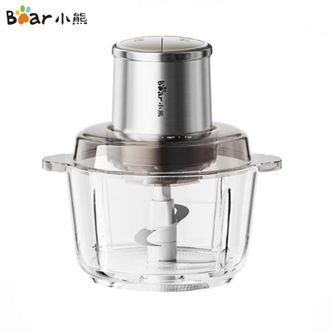 小熊/Bear  绞肉机QSJ-L03H1 家用 绞馅机碎肉机电动多功能料理搅拌机打肉机饺子肉馅蒜蓉机搅肉机2L无孔双刀