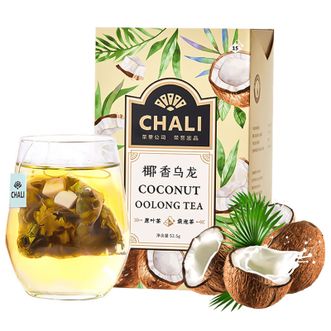 CHALI  椰香乌龙茶  椰果干乌龙茶  茶包水果茶  3.5g*15包装