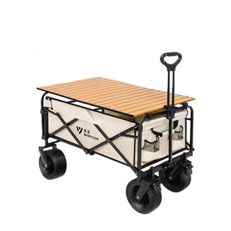 清系  230L拖斗式8寸轮拓展营地车+木纹碳钢桌板