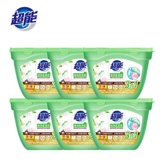 超能  植沐悦色洗衣凝珠180g*6盒三合一留香香味持久