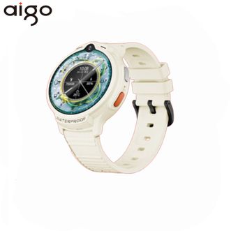 爱国者（aigo）  儿童电话手表IND13【白色-XFQ】可插卡智能电话手表学生手表视频通话多重定位可上课禁用交友手表