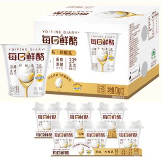 蒙牛  每日鲜酪原味酸奶100g*18杯