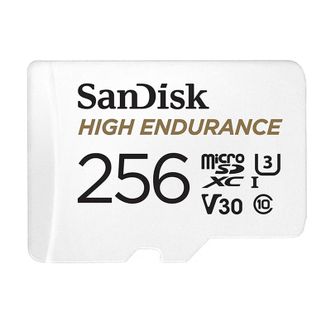 闪迪/SanDisk  256GB 4K行车记录仪TF存储卡/安防监控卡 20,000小时循环录制高耐用卡 摄像头专用内存卡