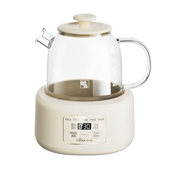 小熊/Bear  全玻璃0胶水养生壶恒温壶 0拼接养生杯烧水壶煮茶器1L YSH-J10P6