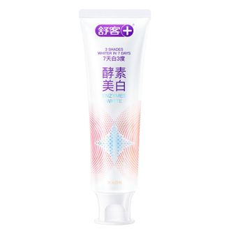 舒客  美白酵素牙膏 美白牙齿去黄去渍清新口气 120g白桃香型新老随机发
