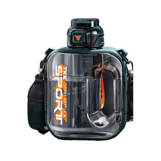 TKK  运动水杯吨顿桶耐高温tritan塑料杯子  迈吨运动水杯  高山绿 2000ml TKK-1022