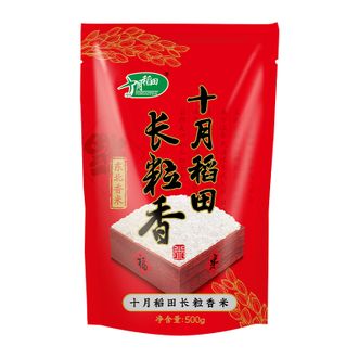 十月稻田  大米500g东北长粒香米