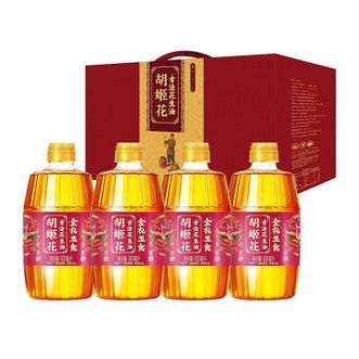 胡姬花 金衣玉食古法花生油礼盒(900ml*4)压榨食用油 胡姬花 金衣玉食古法花生油礼盒(900ml*4)压榨食用油