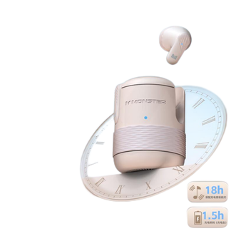 魔声/Monster  真无线蓝牙耳机 半入耳式音乐高音质超长续航运动游戏降噪 适用华为苹果小米 MQT38