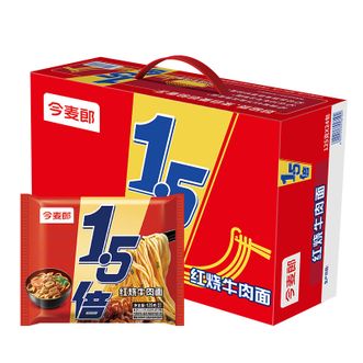 今麦郎  1.5倍红烧牛肉面味125g*24袋