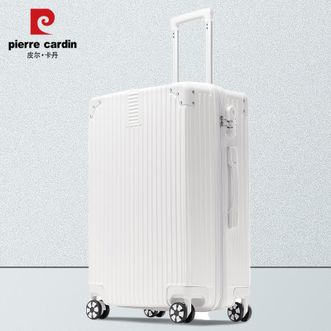 皮尔卡丹/Pierre Cardin  20英寸拉链款拉杆箱登机箱行李箱万向轮旅行箱密码箱子拉杆箱