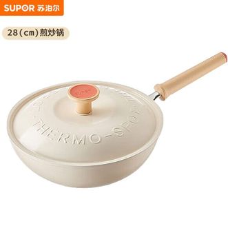 苏泊尔（SUPOR）轻量火红点不粘炒锅家用28cm不粘煎炒锅平底炒菜锅EC28-QLP01