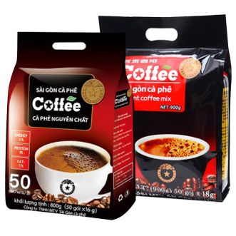 西贡  原味咖啡800g+炭烧咖啡900g【共100杯】