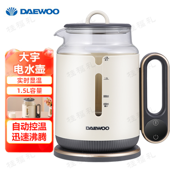 大宇  电水壶 实时显温自动控温分体式壶盖设计迅速沸腾电热水壶