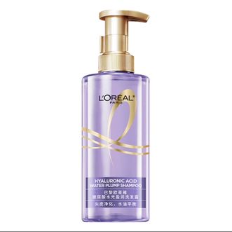 欧莱雅（LOREAL）  玻尿酸水光洗发露440ml  紫安瓶玻尿酸洗发水清爽控油蓬松去油洗头水