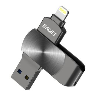 忆捷/Eaget  苹果U盘 USB3.0 Lightning接口手机电脑两用i66Plus