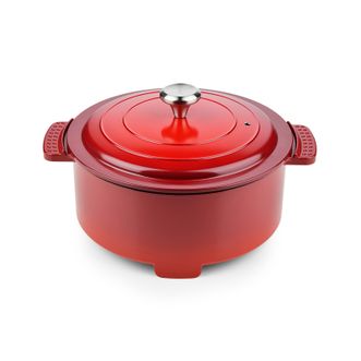 翰乐  埃尔珐精铁炖汤家用煲汤锅24cm 至尊珐琅锅电磁炉燃气灶用