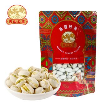 天山公主  开心果158g/袋本色开心果无漂白原味袋装坚果干果