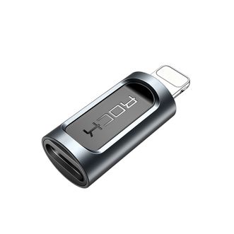 洛克/Rock  转接头type-c转lightning转换器安卓苹果充电线数据线全金属支持iPhone14ProMax/13/12/8Plus/7/6s