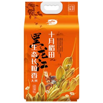 十月稻田  生态长粒香大米东北大米香米5kg
