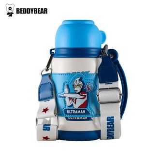 杯具熊（beddybear）   儿童保温杯316不锈钢 炮弹保温壶-灿烂亚刻奥特曼650ml