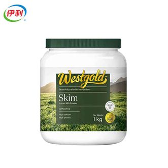 伊利  Westgold牧恩速溶脱脂奶粉 新西兰草饲奶源 可冷泡 0添加 1kg