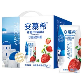 伊利  安慕希草莓味酸奶205g*12盒/箱