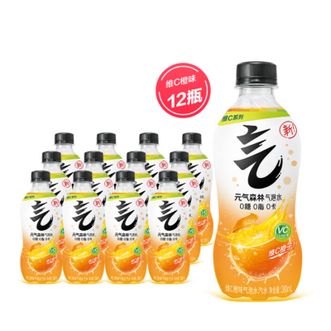 元气森林  无糖气泡水维C橙味280ml*12瓶
