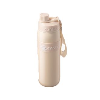 先行/CENSUN  不锈钢保温杯水杯水壶儿童吸管杯  提手运动瓶600ml CSY-24260
