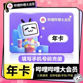 哔哩哔哩大会员  B站bilibili大会员一年 凡人修仙传