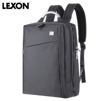 乐上LEXON 商务电脑包男士双肩包15.6英寸双隔层书包防泼简约出差通勤休闲背包 LNR0314