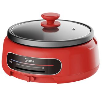美的/Midea  电火锅多功能锅电热煮锅多用途锅智能防干烧大容量多功能分体