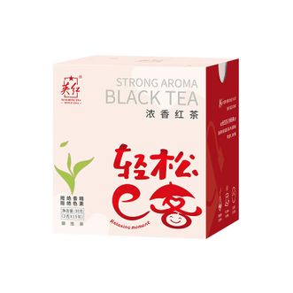 英红/ YINGHONG  TEA  ·轻松e客·浓香红茶袋泡茶30克  香高味醇