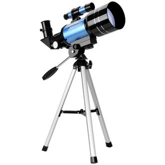 欧美科（AOMEKIE）儿童天文望远镜 专业级高倍率学生入门观星单筒望远镜 AO2001B（F30070升级版）宝石蓝