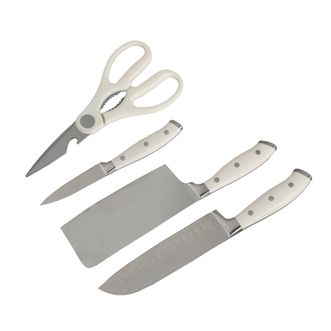 栢士德  阿菲尔厨具厨房刀具套装不锈钢菜刀多用刀果皮刀剪刀 BST165