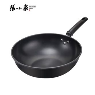 张小泉  东坡家黑金铁锅 家用无涂层炒锅32cm 炒菜锅锅具C30620100
