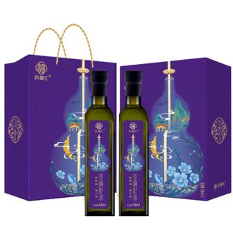 纳福汇  冷榨亚麻籽油礼盒500ml*2
