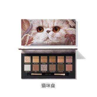 完美日记/PERFECT DIARY  探险家12色眼影盘 猫咪14g
