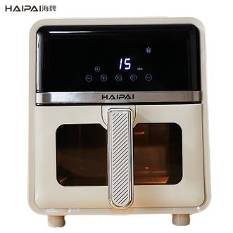 海牌  5L可视空气炸锅多功能锅触控料理锅无油电炸锅煎炸锅 家用大容量蒸汽嫩炸炸薯条机炸鸡腿炸鸡翅多用途锅电烤炉电烤箱HP-KZ05L白色