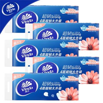 维达  超韧无芯卷纸4层780克 整箱家庭装 卫生纸纸巾厕纸卷纸 温和亲肤超韧大升级