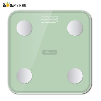 小熊/Bear  智能心率体脂秤智能精准家用体重秤电子秤减肥称专业人体秤绿色