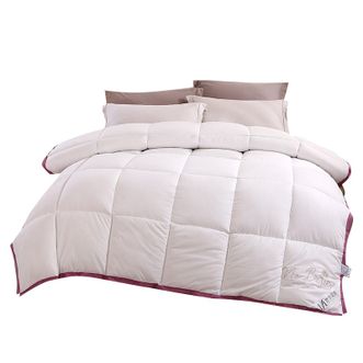 悠梦嘉居  超柔绣花羽丝绒被 超柔保暖冬被羽丝绒被 3000g暖白