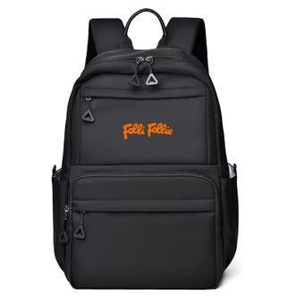 Folli Follie  活力休闲新潮双肩包  FF-Y004A  黑色/米白色