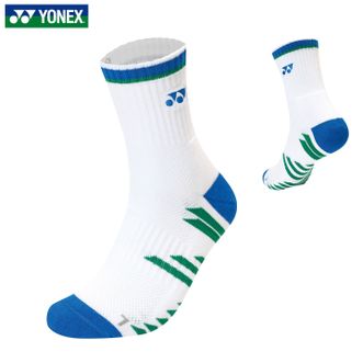 尤尼克斯（YONEX）  加厚毛巾底运动袜 1451625BCR 25FW跑步健身休闲中筒运动袜男款yy